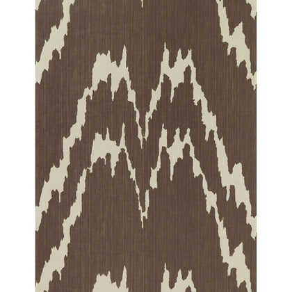 Jano - Chocolate Brown By Gaston Y Daniela | Lorenzo Castillo Hispania Wp |Ikat/Southwest/Kilims  Wallcovering Print