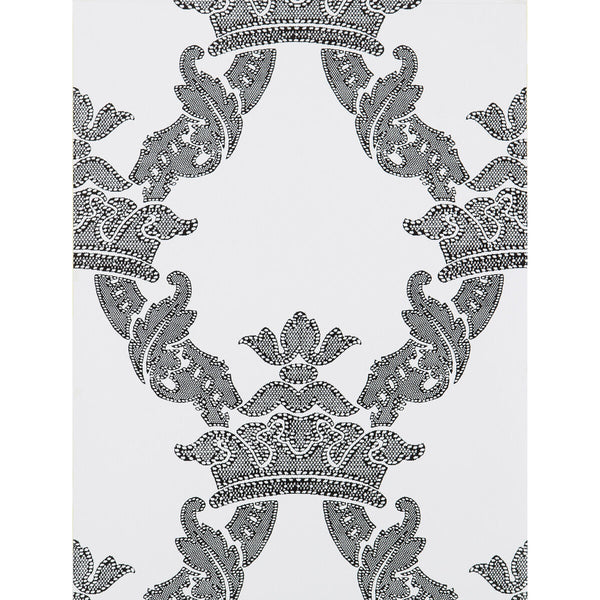 Borja - Onyx Black By Gaston Y Daniela | Lorenzo Castillo Hispania Wp |Damask  Wallcovering Print