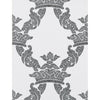Samples and Purchasing available for Borja - Onyx Black By Gaston Y Daniela | Lorenzo Castillo Hispania Wp |Damask  Wallcovering Print at Designer Wallcoverings and Fabrics