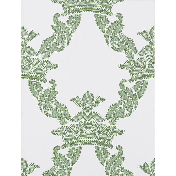 Borja - Verde Green By Gaston Y Daniela | Lorenzo Castillo Hispania Wp |Damask  Wallcovering Print