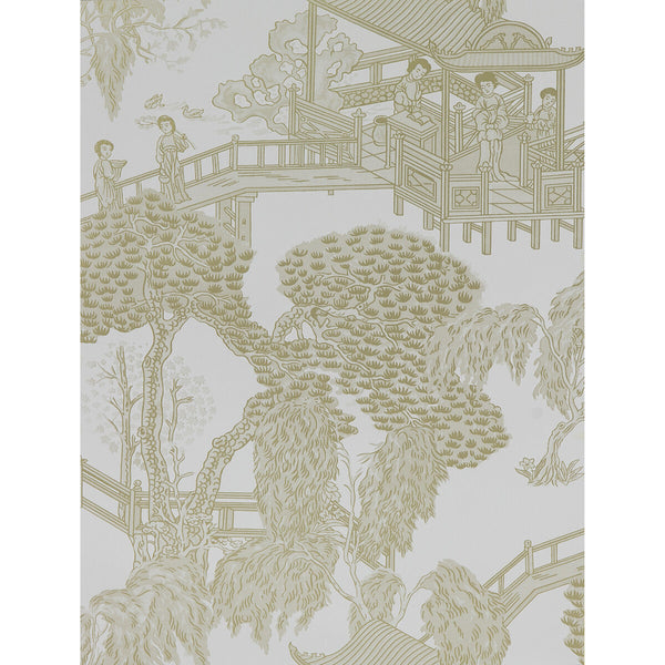 Zhou Jun - Blanco/Beige By Gaston Y Daniela | Lorenzo Castillo Hispania Wp |Chinoiserie Global Wallcovering Print