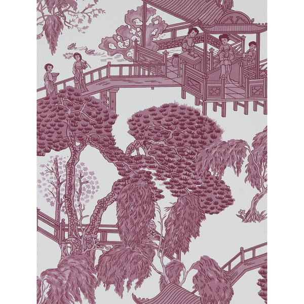 Zhou Jun - Fresa Red By Gaston Y Daniela | Lorenzo Castillo Hispania Wp |Chinoiserie Global Wallcovering Print