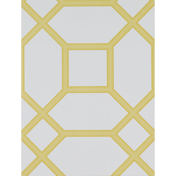 Samples and Purchasing available for Miguel - Amarillo Yellow By Gaston Y Daniela | Lorenzo Castillo Hispania Wp |Modern Geometric Wallcovering Print at Designer Wallcoverings and Fabrics
