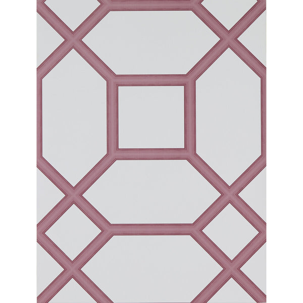 Samples and Purchasing available for Miguel - Fresa Red By Gaston Y Daniela | Lorenzo Castillo Hispania Wp |Modern Geometric Wallcovering Print at Designer Wallcoverings and Fabrics