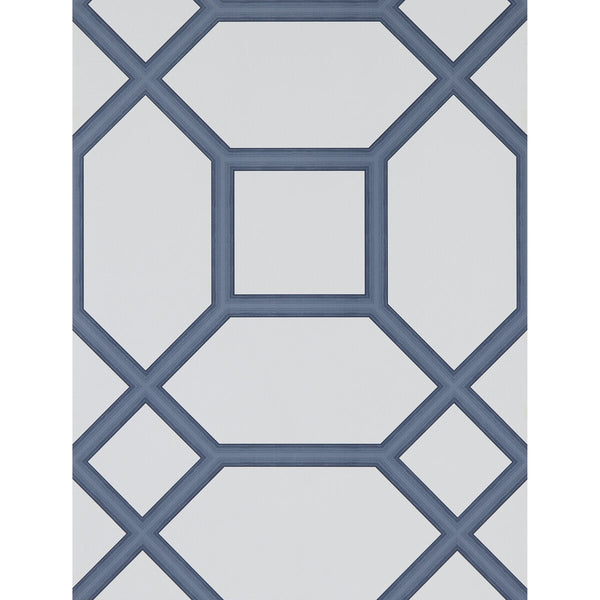 Miguel - Azul Blue By Gaston Y Daniela | Lorenzo Castillo Hispania Wp |Modern Geometric Wallcovering Print
