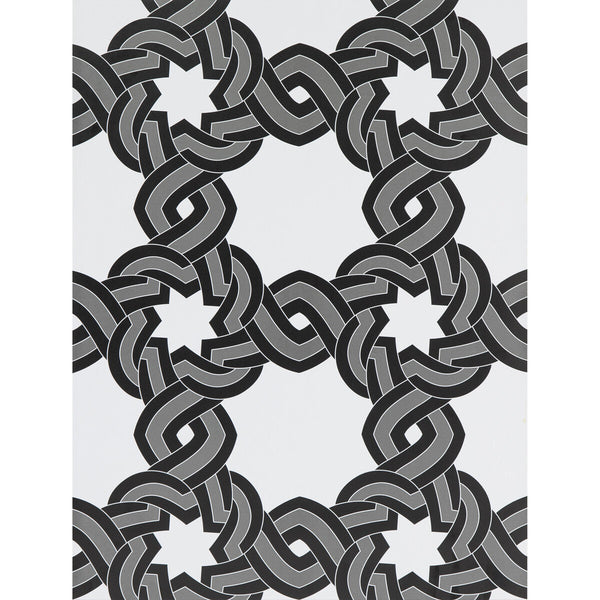 Tio Juan - Blanco/Onyx Black By Gaston Y Daniela | Lorenzo Castillo Hispania Wp |Modern Geometric Wallcovering Print