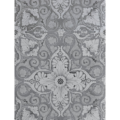 Estela - Plata Grey By Gaston Y Daniela | Lorenzo Castillo Hispania Wp |Damask  Wallcovering Print