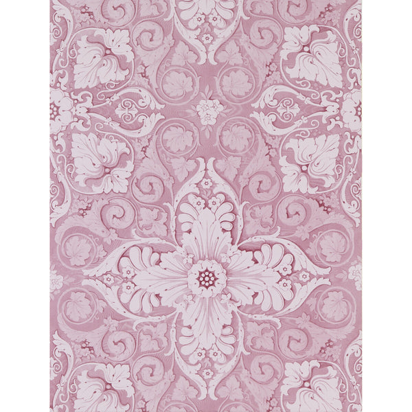 Samples and Purchasing available for Estela - Fresa Pink By Gaston Y Daniela | Lorenzo Castillo Hispania Wp |Damask  Wallcovering Print at Designer Wallcoverings and Fabrics