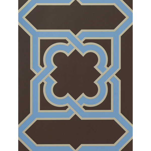 Martin - Marron/Azul Multi By Gaston Y Daniela | Lorenzo Castillo Hispania Wp |Modern Geometric Wallcovering Print