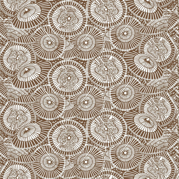 Sombrillas - Chocolate By Gaston Y Daniela | Gaston Libreria |Geometric Novelty Wallcovering Print