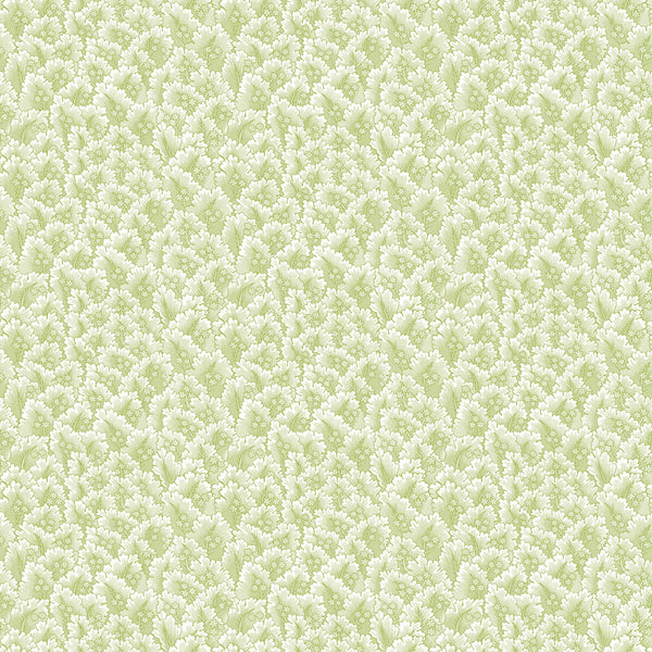 Secret Garden - Verde Sage By Gaston Y Daniela | Gaston Libreria |Botanical & Floral  Wallcovering Print