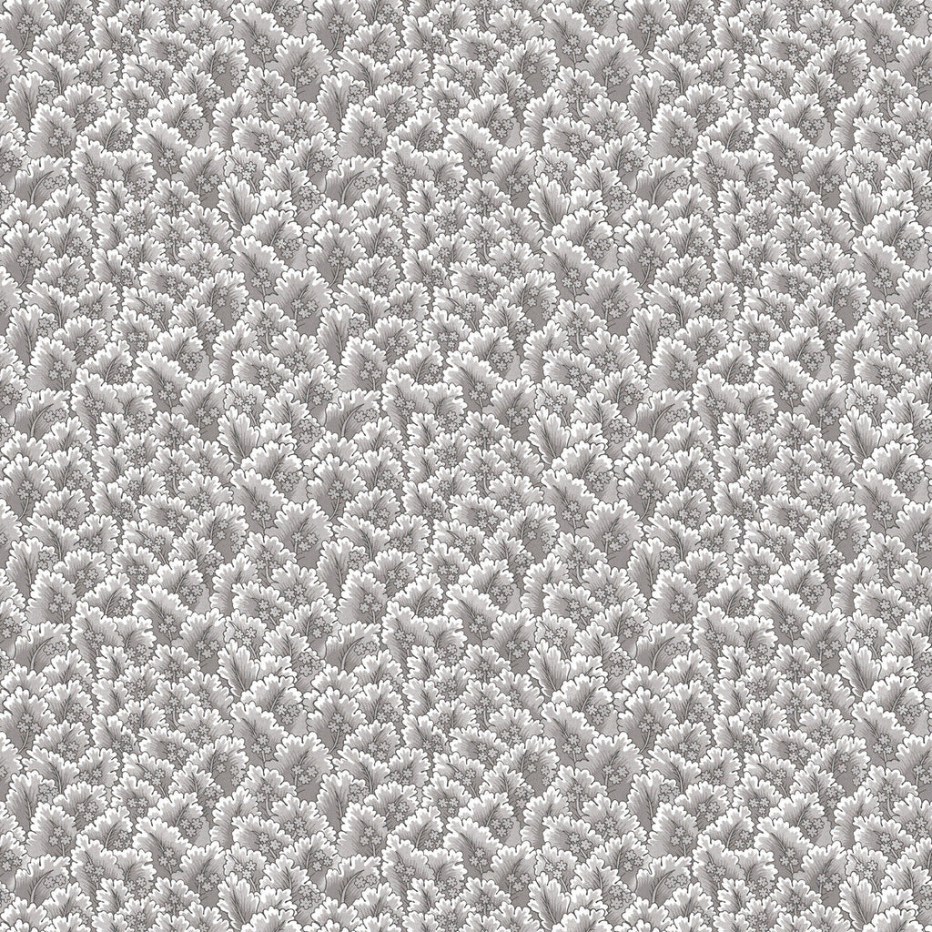 Samples and Purchasing available for Secret Garden - Gris Black By Gaston Y Daniela | Gaston Libreria |Botanical & Floral  Wallcovering Print at Designer Wallcoverings and Fabrics