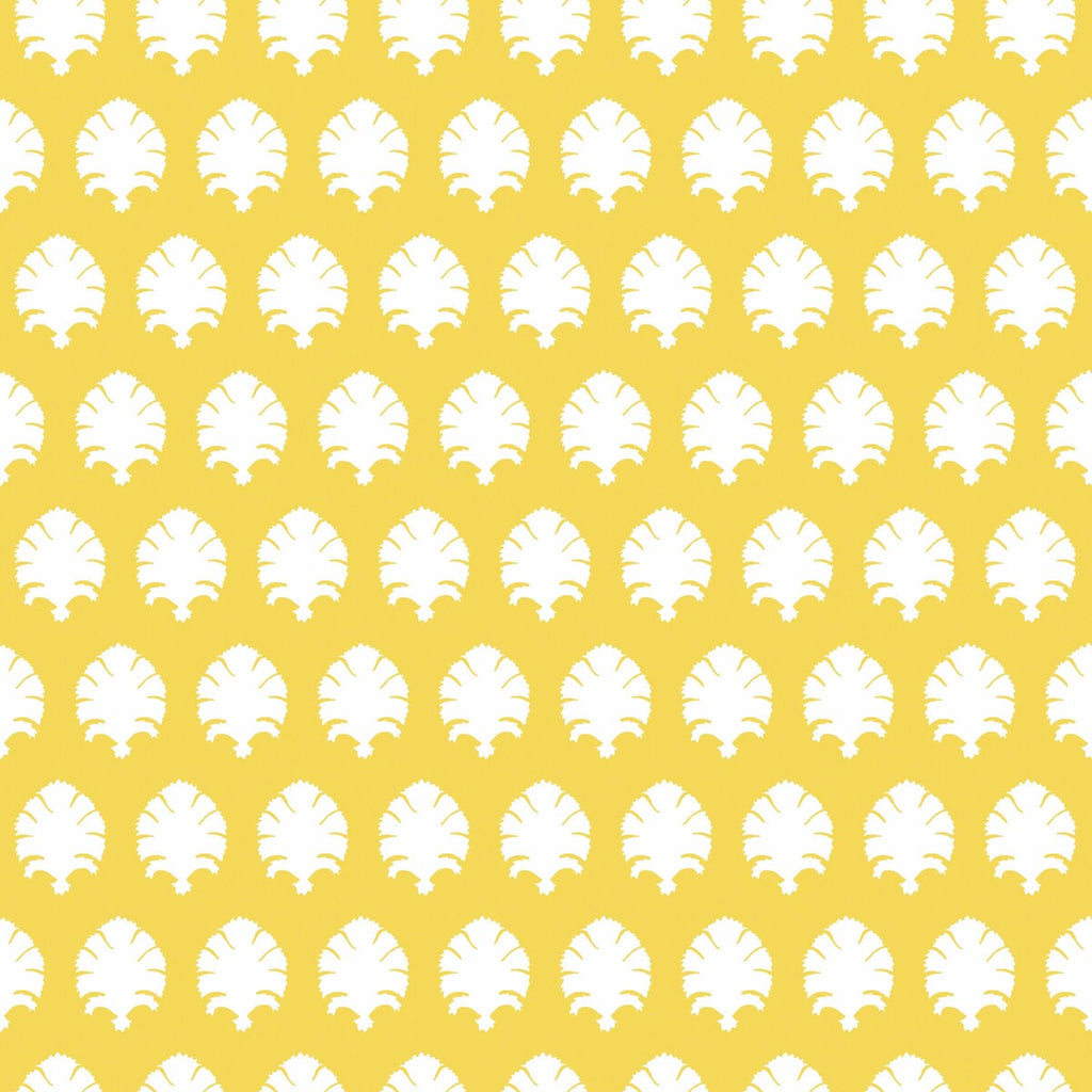 Samples and Purchasing available for Stamp - Amarillo Yellow By Gaston Y Daniela | Gaston Libreria |Botanical & Floral Modern Wallcovering Print at Designer Wallcoverings and Fabrics