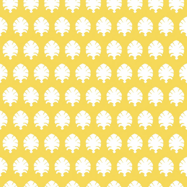 Samples and Purchasing available for Stamp - Amarillo Yellow By Gaston Y Daniela | Gaston Libreria |Botanical & Floral Modern Wallcovering Print at Designer Wallcoverings and Fabrics