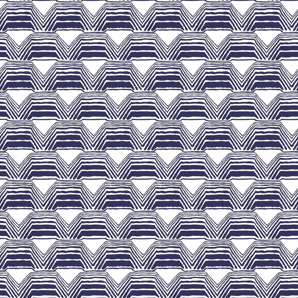 Samples and Purchasing available for Dunas - Navy White By Gaston Y Daniela | Gaston Libreria | Modern Wallcovering Print at Designer Wallcoverings and Fabrics