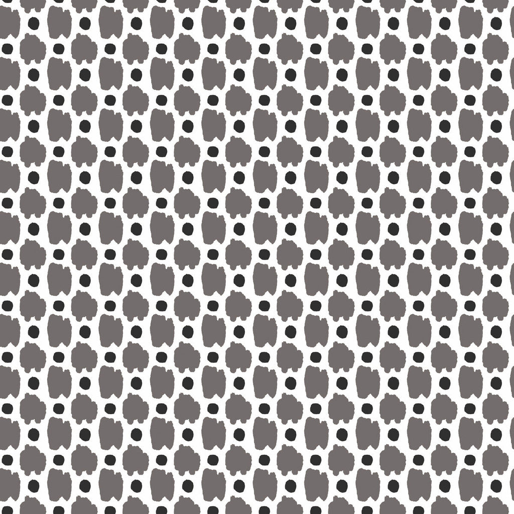 Samples and Purchasing available for Spots - Gris Grey By Gaston Y Daniela | Gaston Libreria |Modern Animal Skins Wallcovering Print at Designer Wallcoverings and Fabrics