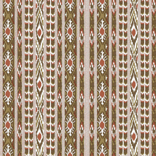 Apache - Ocre Yellow By Gaston Y Daniela |  |Ikat/Southwest/Kilims  Wallcovering Print