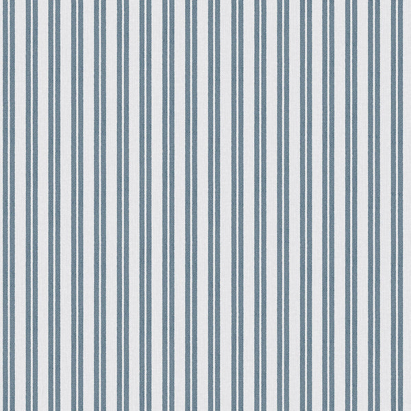 Oyambre - Azul Blue By Gaston Y Daniela | Gaston Serendipia | Stripes Wallcovering Print