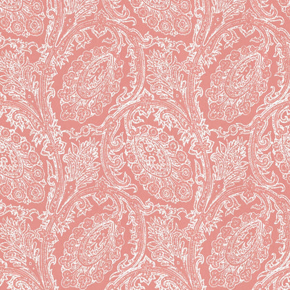 Cadaques - Teja Pink By Gaston Y Daniela | Gaston Serendipia | Paisley Wallcovering Print