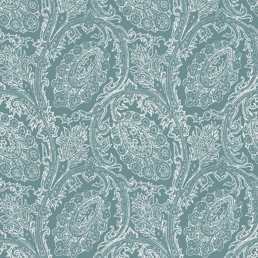 Samples and Purchasing available for Cadaques - Celadon Sage By Gaston Y Daniela | Gaston Serendipia | Paisley Wallcovering Print at Designer Wallcoverings and Fabrics