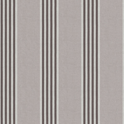 Gerra - Chocolate Light Grey By Gaston Y Daniela | Gaston Serendipia | Stripes Wallcovering Print