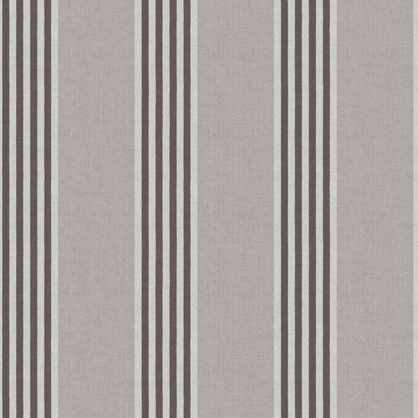 Gerra - Chocolate Light Grey By Gaston Y Daniela | Gaston Serendipia | Stripes Wallcovering Print