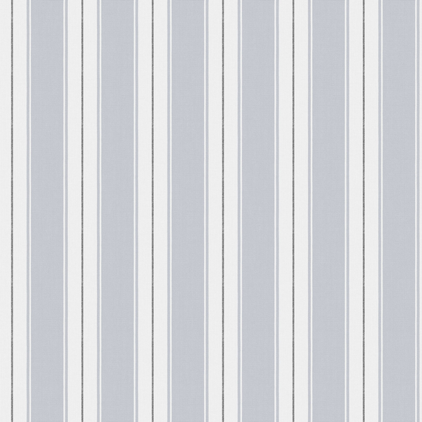 Bayona - Gris Silver By Gaston Y Daniela | Gaston Serendipia | Stripes Wallcovering Print