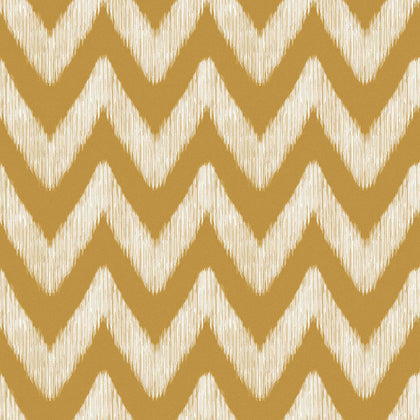 Medina - Ocre Gold By Gaston Y Daniela | Gaston Serendipia | Herringbone/Tweed Wallcovering Print
