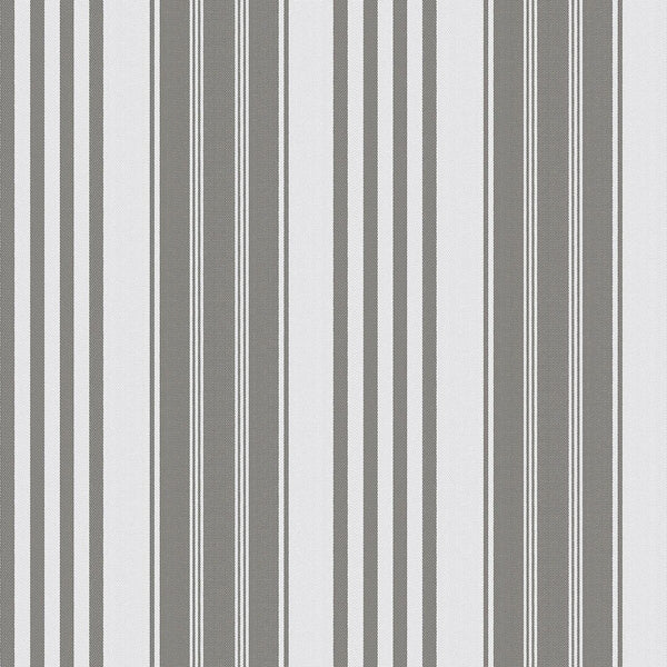 Vega - Gris Grey By Gaston Y Daniela | Gaston Serendipia | Stripes Wallcovering Print