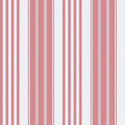 Vega - Rojo Red By Gaston Y Daniela | Gaston Serendipia | Stripes Wallcovering Print