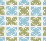 French Green Windsor Blue on White Wallcoverings | Suncloth