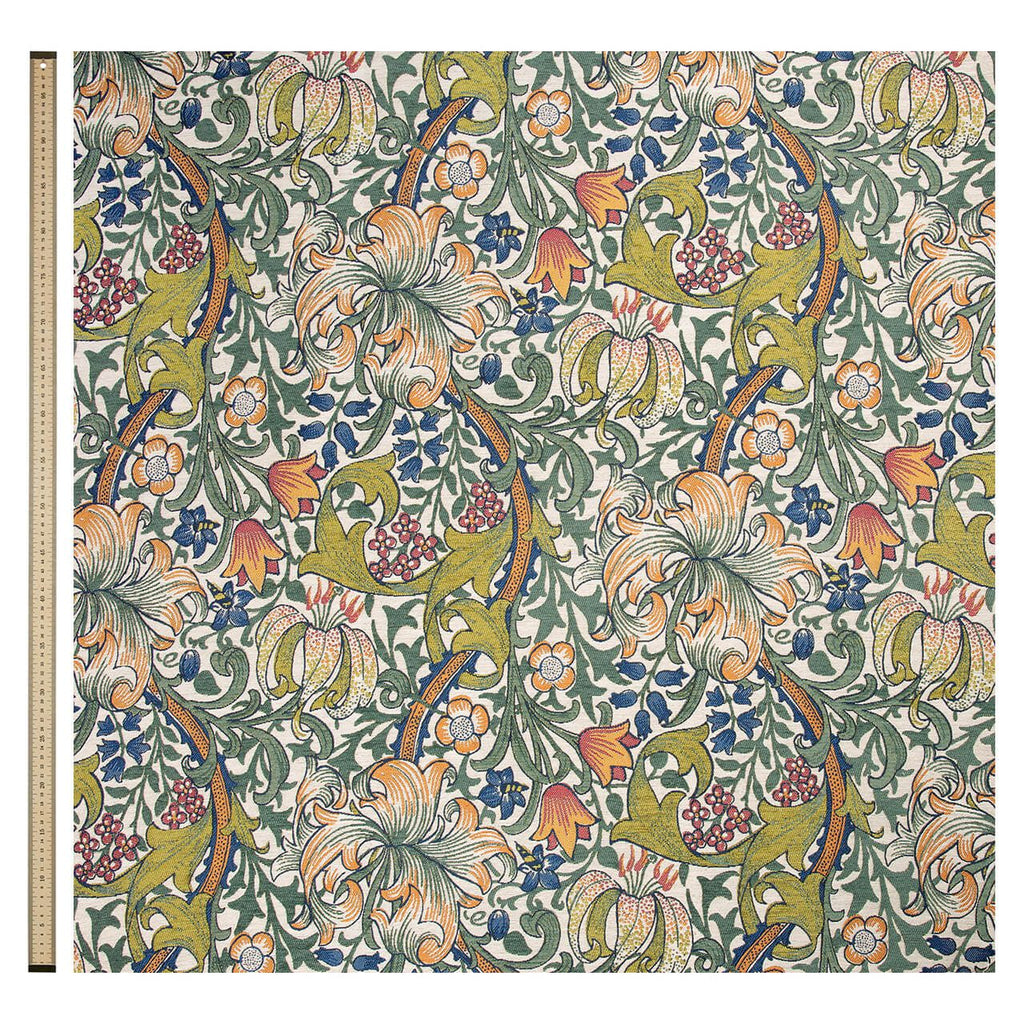 Golden Lily Jacquard Parchment, Yard