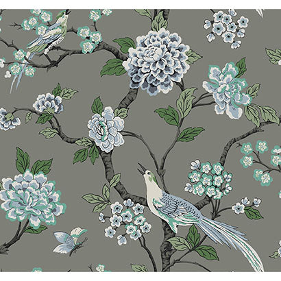 Palm Coast Ivory Gray Wallcovering | Jeffrey Stevens