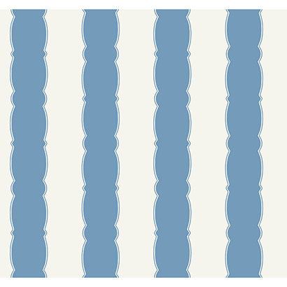 Scalloped Stripe Wallpaper | Jeffrey Stevens