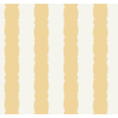 Scalloped Stripe Wallpaper | Jeffrey Stevens