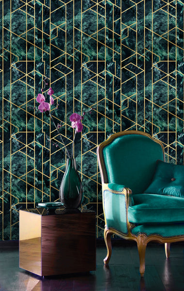Gramercy Emerald Wallpaper | Mind The Gap