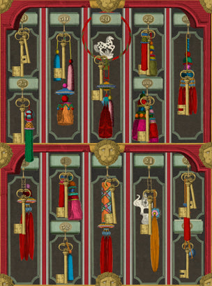 Grand Suite Keys Anthracite Wallpaper | Mind The Gap