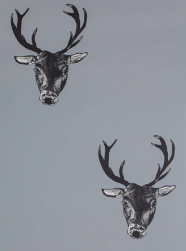 Small Stag Grey Wallcovering | Graduate Collection