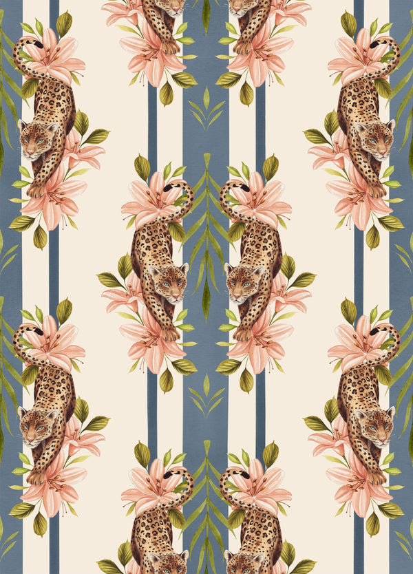 Leopard Stripe Blue | Graduate Collection
