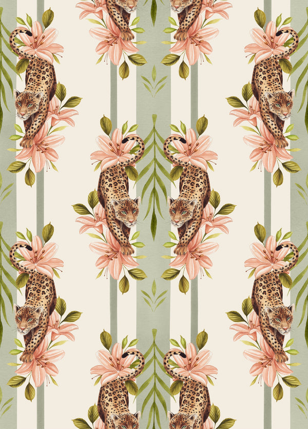 Leopard Stripe Green | Graduate Collection