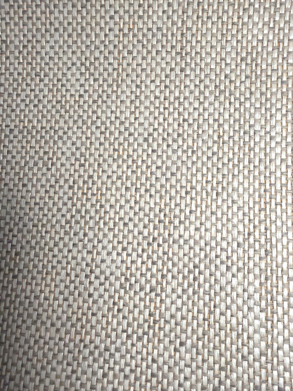 Udine Dove Grey Grasscloth Wallcovering | Fentucci