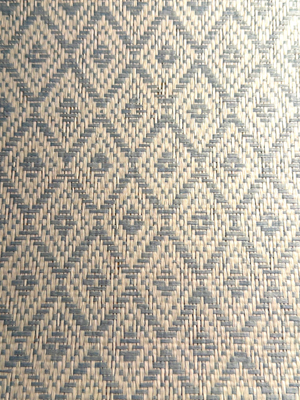 Verona Blue Diamond Paperweave Wallcovering | Fentucci