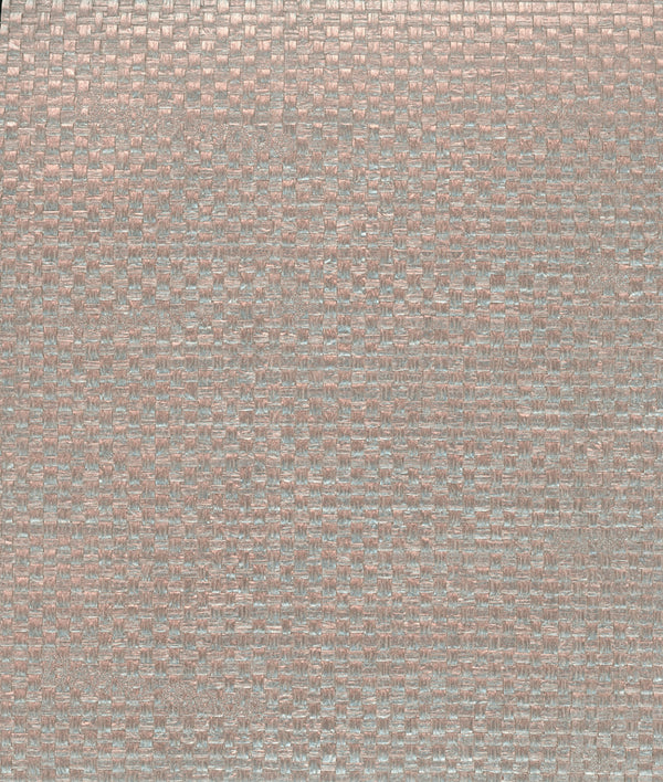 Milano Pewter Metallic Basketweave Grasscloth Wallcovering | Fentucci