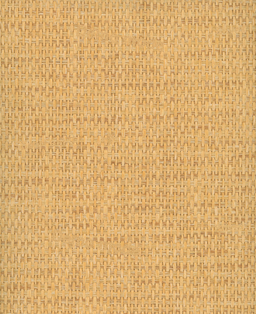 Modena Gold Basketweave Grasscloth Wallcovering | Fentucci