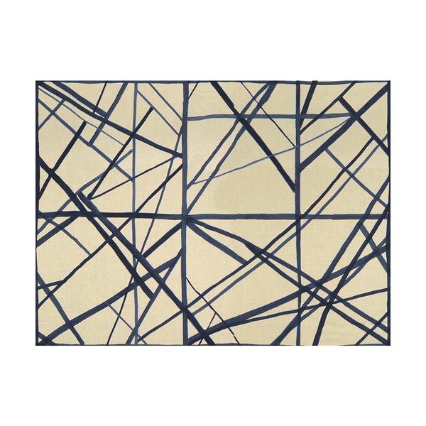 Channels - Periwinkle/Oat Beige By Lee Jofa Modern | Kelly Wearstler Ii |Modern  Multipurpose Print