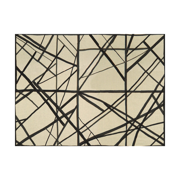 Channels - Ebony/Ivory White By Lee Jofa Modern | Kelly Wearstler Ii |Modern  Multipurpose Print
