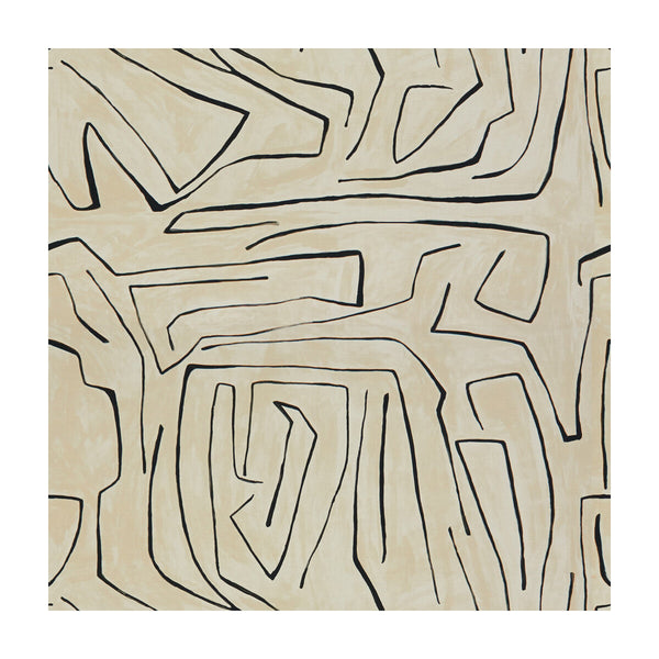 Graffito - Linen/Onyx Taupe By Lee Jofa Modern | Kelly Wearstler Iii |Modern  Multipurpose Print