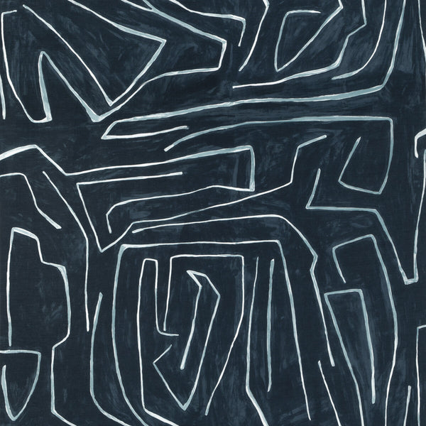 Graffito - Navy Dark Blue By Lee Jofa Modern | Kelly Wearstler Viii |Modern  Multipurpose Print