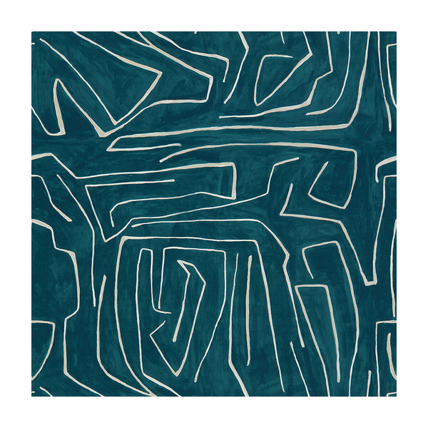 Graffito - Teal/Pearl Teal By Lee Jofa Modern | Kelly Wearstler Iii |Modern  Multipurpose Print