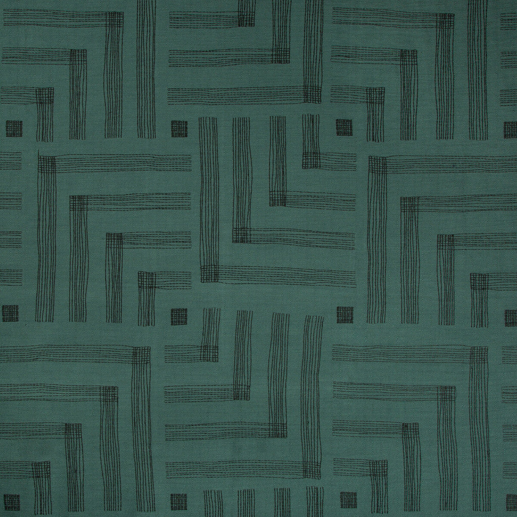 Samples and Purchasing available for Pastiche - Spruce/Jet Teal By Lee Jofa Modern | Kelly Wearstler Iv |Modern  Multipurpose Embroidery at Designer Wallcoverings and Fabrics